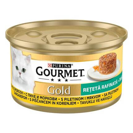 Gourmet Gold Savoury Cake, piletina i šargarepa, hrana za mačke