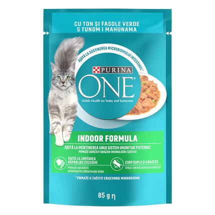 PURINA ONE SENSITIVE, sa piletinom i šargarepom, mini fileti u sosu, vlažna hrana za mačke