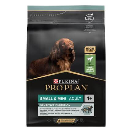 PURINA® PRO PLAN® ADULT Sensitive Digestion, suva hrana za pse, Small/Mini, bogata jagnjetinom