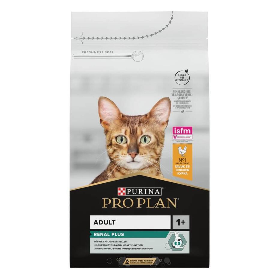 PURINA ® PRO PLAN ® RENAL PLUS, Adult 1+, bogata piletinom, suva hrana za mačke