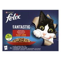 FELIX Fantastic hrana za mačke sa govedinom, zečetinom, janjetinom, piletinom 12x85g