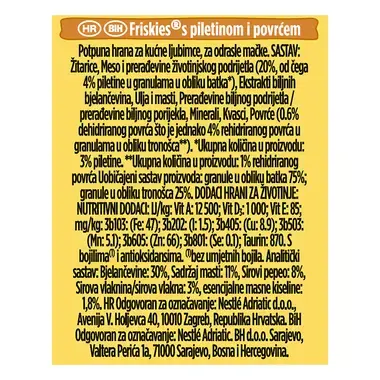 Friskies Cat hrana za mačke, piletina i povrće