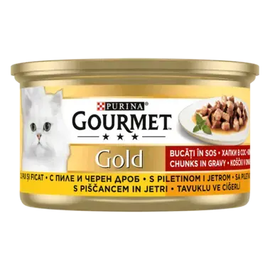 Gourmet Gold, sa piletinom i džigericom, hrana za mačke
