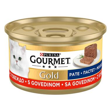Gourmet Gold Mousse sa govedinom, hrana za mačke
