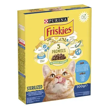 Friskies Cat Sterile hrana za sterilisane mačke sa lososom i povrćem