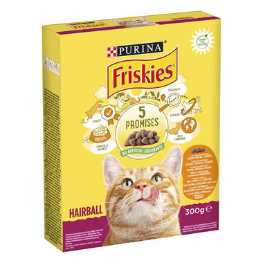 Friskies Cat Hairball hrana za mačke, piletina i povrće