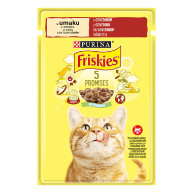 Friskies mokra hrana za mačke sa govedinom
