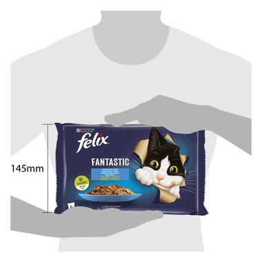 FELIX FANTASTIC, sa lososom/kambulom u aspiku, mešana mokra hrana za mačke