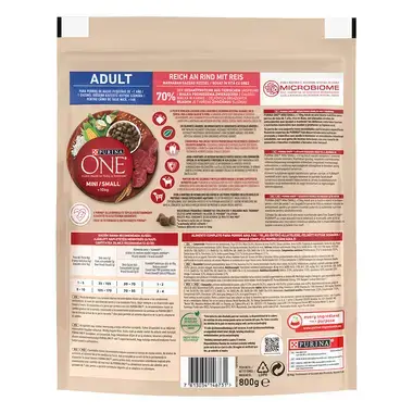 Purina One Mini Adult suva hrana za pse, govedina sa pirinčem, 800g