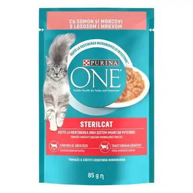PURINA ONE ADULT, sa piletinom i pasuljem, mini fileti u sosu, vlažna hrana za mačke