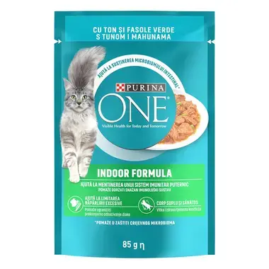 PURINA ONE SENSITIVE, sa piletinom i šargarepom, mini fileti u sosu, vlažna hrana za mačke