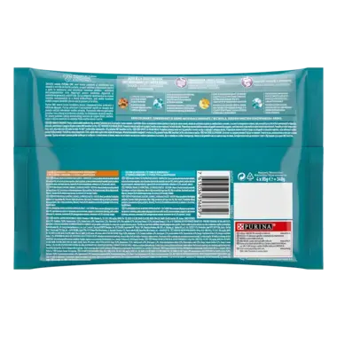 PURINA ONE INDOOR, sa tunjevinom i pasuljem, mini fileti u sosu, vlažna hrana za mačke