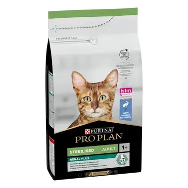 PURINA ® PRO PLAN ® Sterilised Adult 1+ Renal Plus, zec, suva hrana za mačke