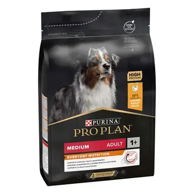 PURINA® PRO PLAN® ADULT Everyday Nutrition, suva hrana za pse, Medium, bogata piletinom