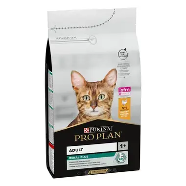 PURINA ® PRO PLAN ® RENAL PLUS, Adult 1+, bogata piletinom, suva hrana za mačke