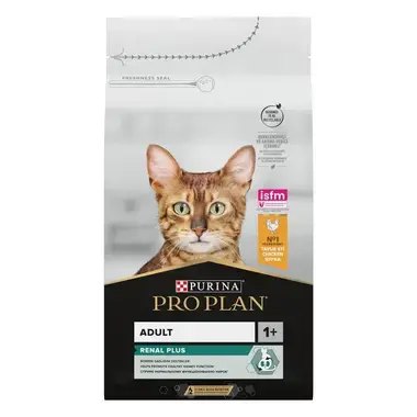 PURINA ® PRO PLAN ® RENAL PLUS, Adult 1+, bogata piletinom, suva hrana za mačke
