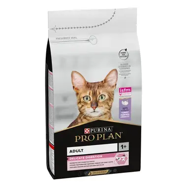 PRO PLAN® ADULT Delicate Digestion, bogata ćuretinom, suva hrana za mačke