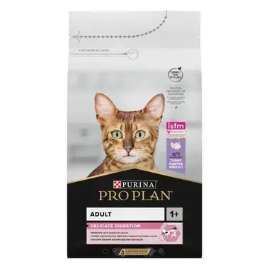 PRO PLAN® ADULT Delicate Digestion, bogata ćuretinom, suva hrana za mačke