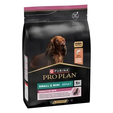 PRO PLAN® ADULT Sensitive Skin, bogata lososom, male i veoma male, suva hrana za pse