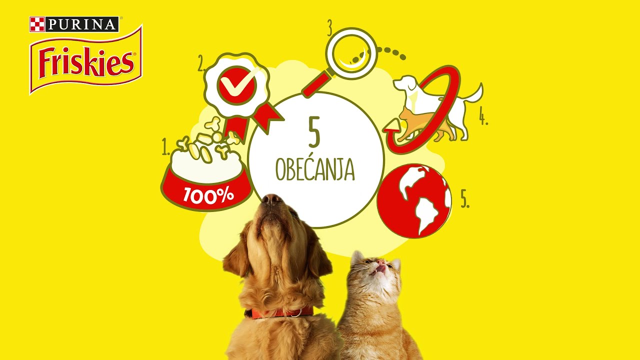 Friskies® 5 obećanja za srećan i zdrav život